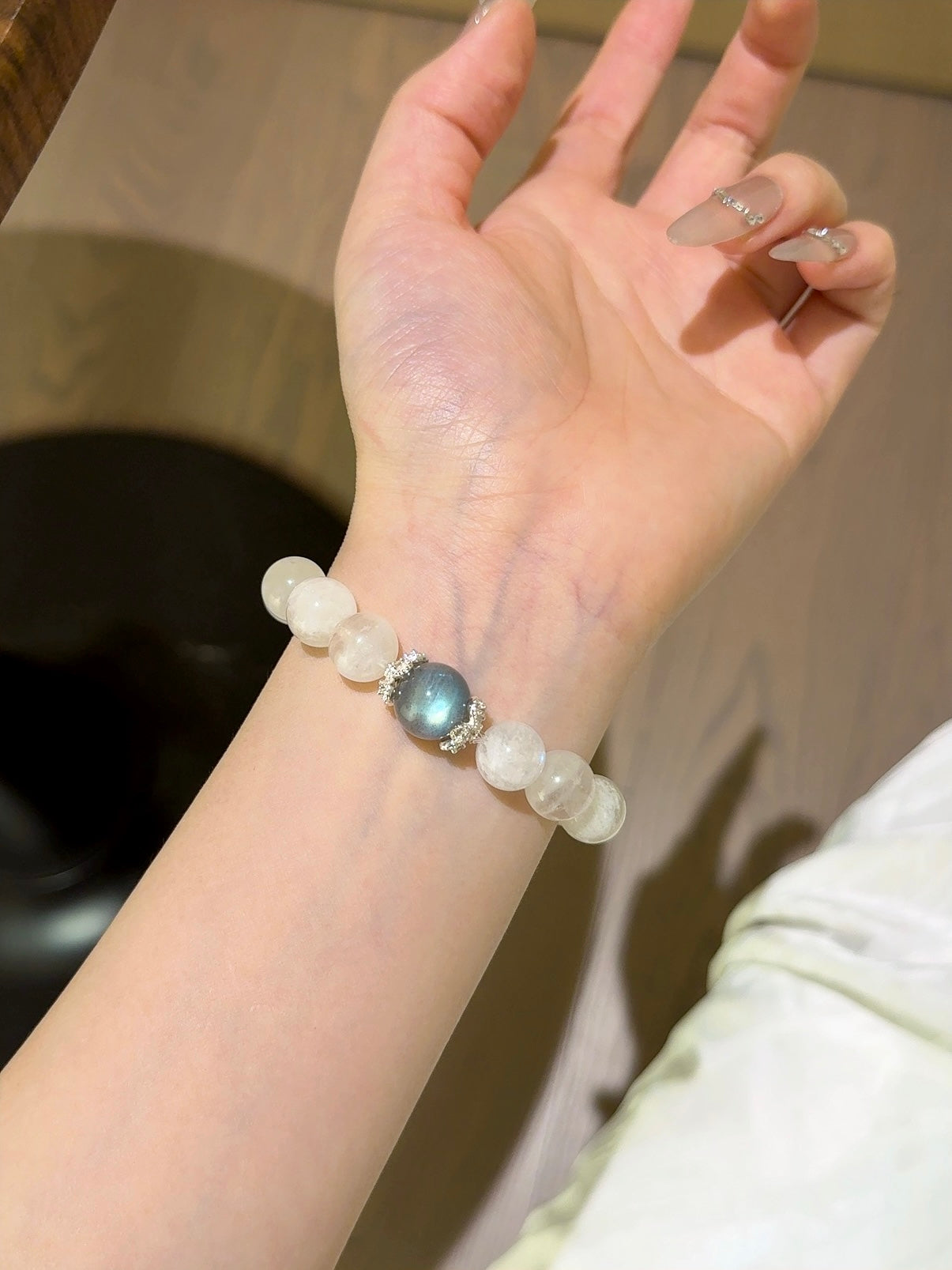 ▫️▪️ Blue Moonlight Grey Moonlight Bracelet